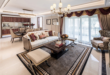 北京瀧悅長安·瞰景平墅新古典風格別墅裝修設計